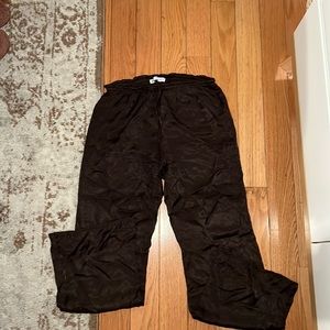 Zara Silky Pants in Brown